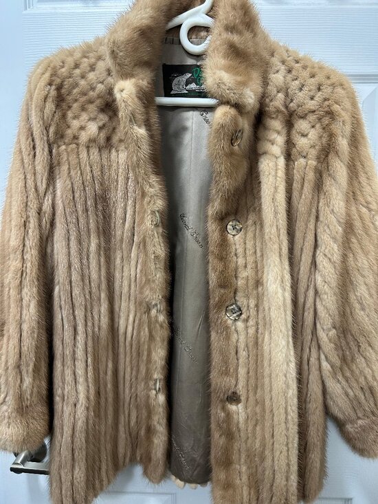 David Green Jackets & Blazers - Pastel mink cord cut jacket.  Size medium.  David Green furs of Alaska